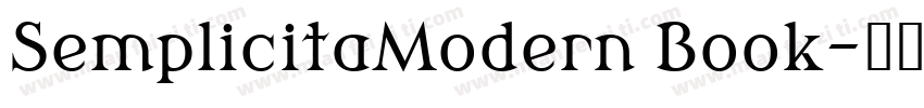 SemplicitaModern Book字体转换